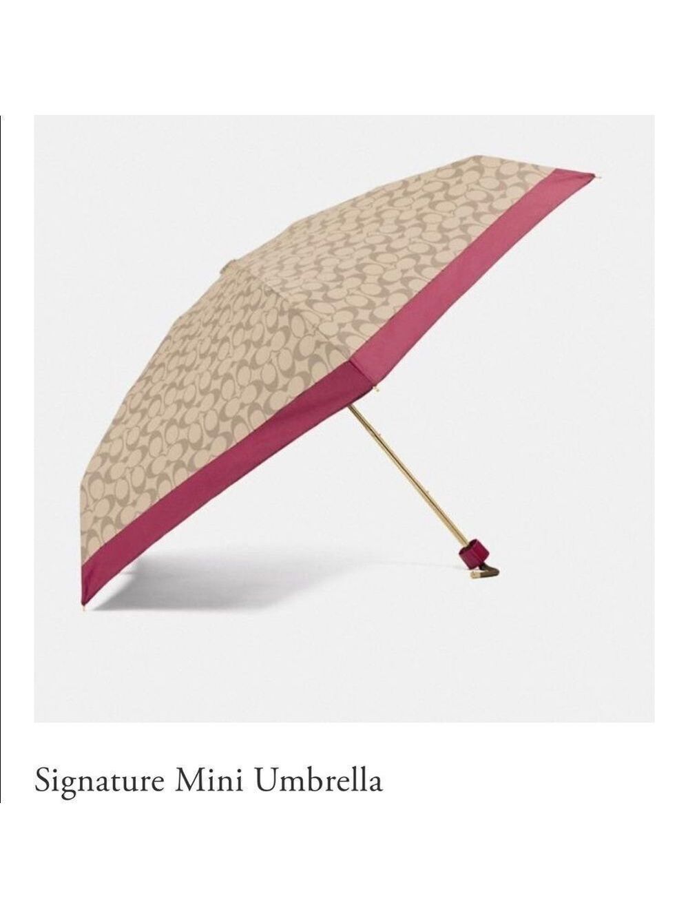Coach Signature Mini Umbrella